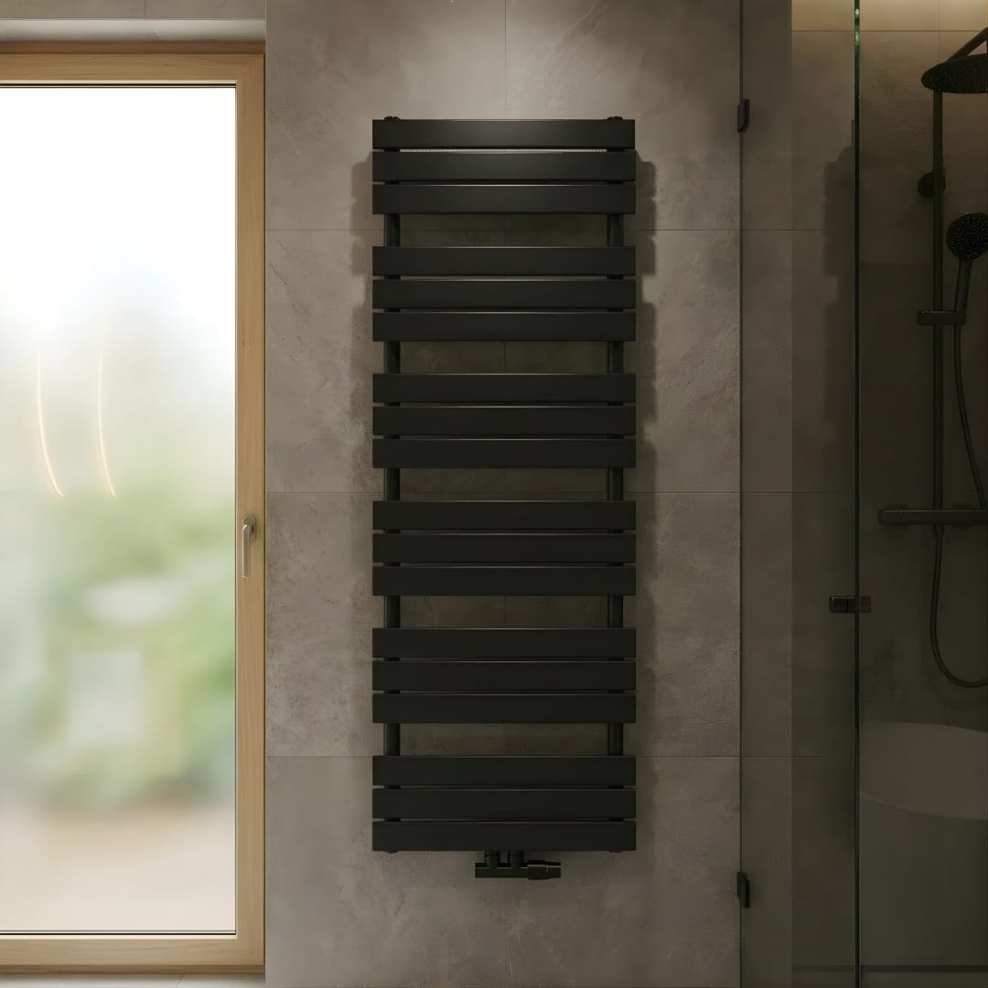 Badheizkörper Paneelheizkörper Handtuchheizkörper - PARIS Schwarz