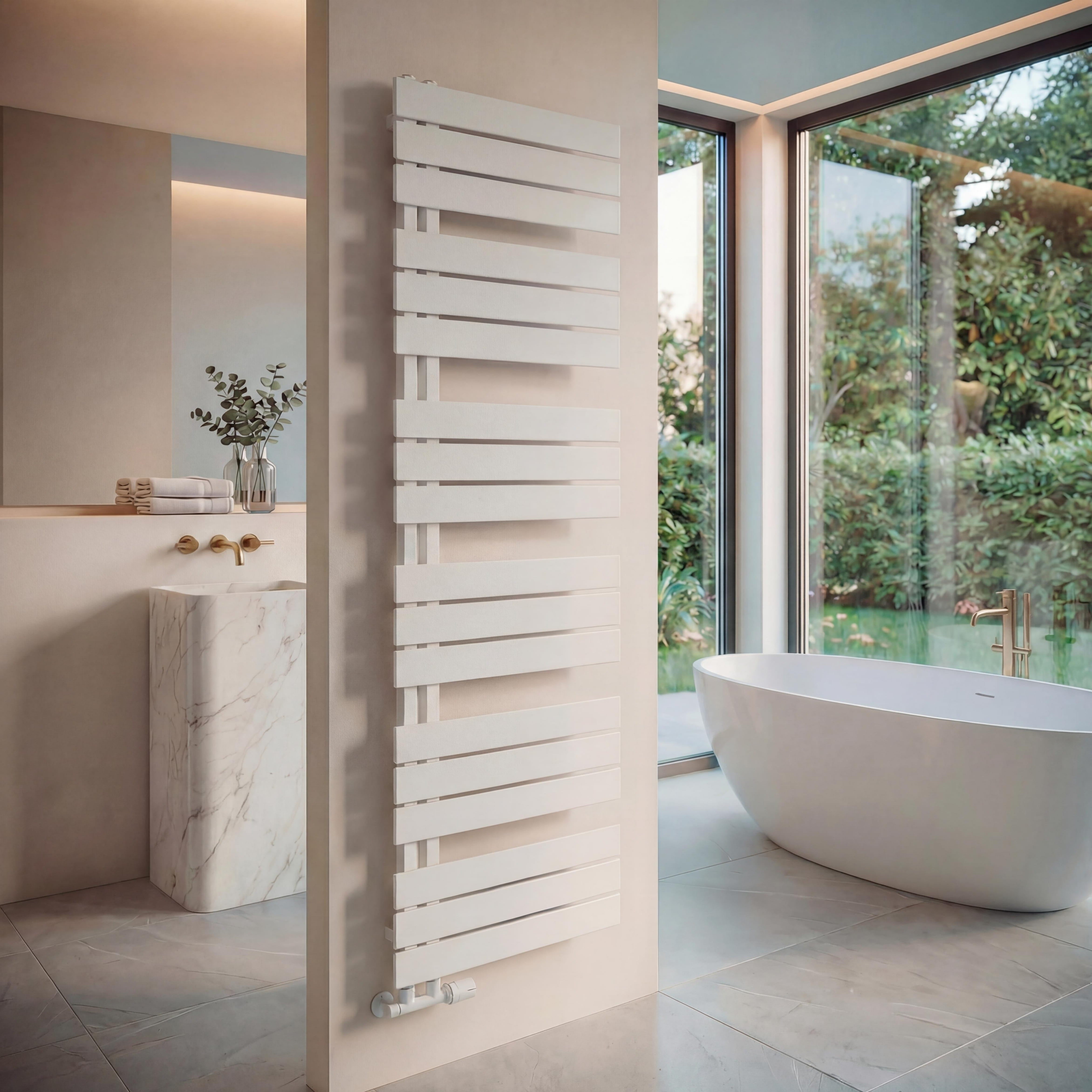 Designheizkörper Badheizkörper Handtuchheizkörper - DRESDEN Weiß