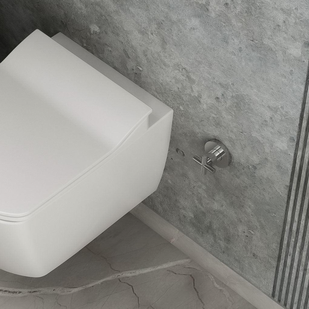 CREAVIT Bidet - Chrom - Kreuz Unterputzventil