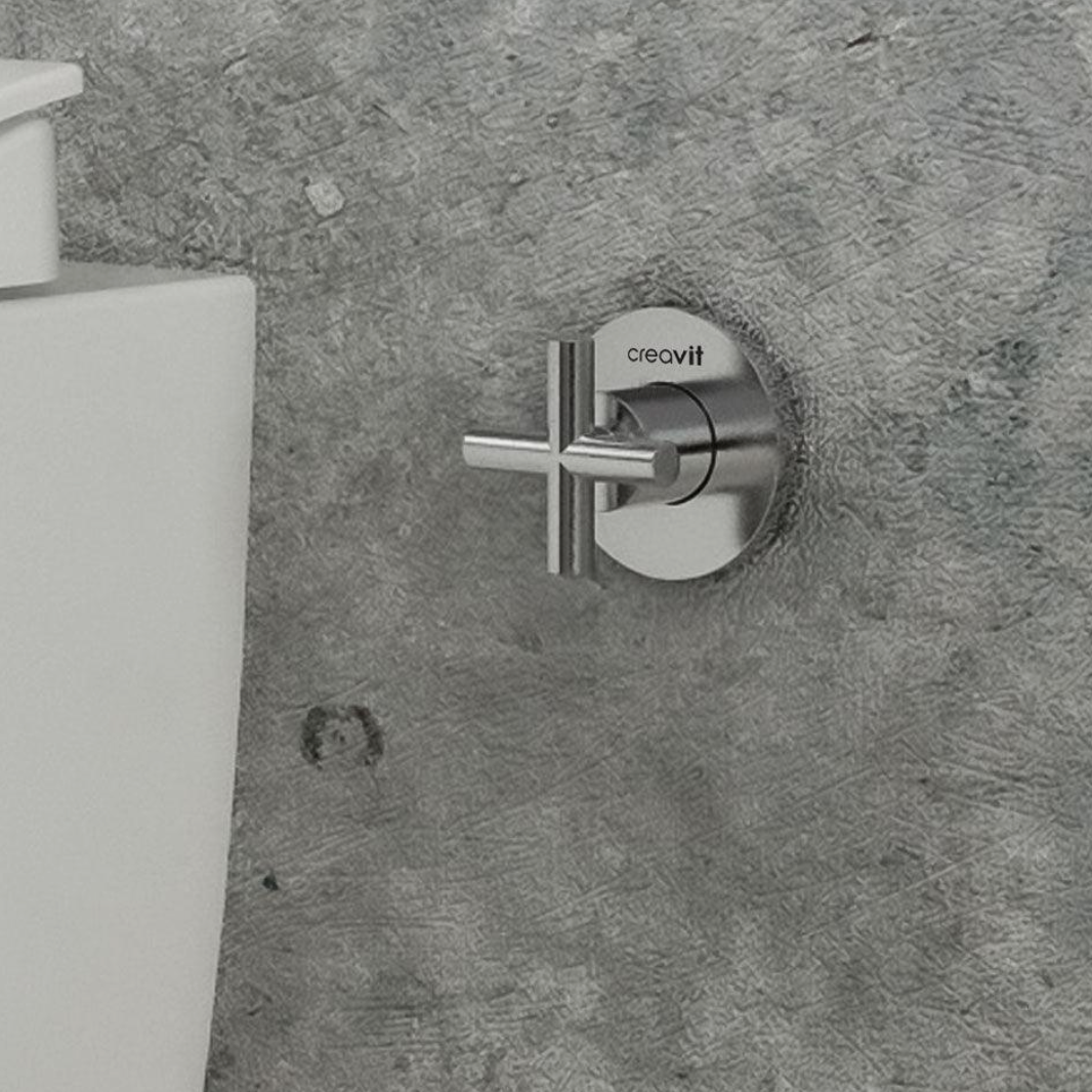 CREAVIT Bidet - Chrom - Kreuz Unterputzventil