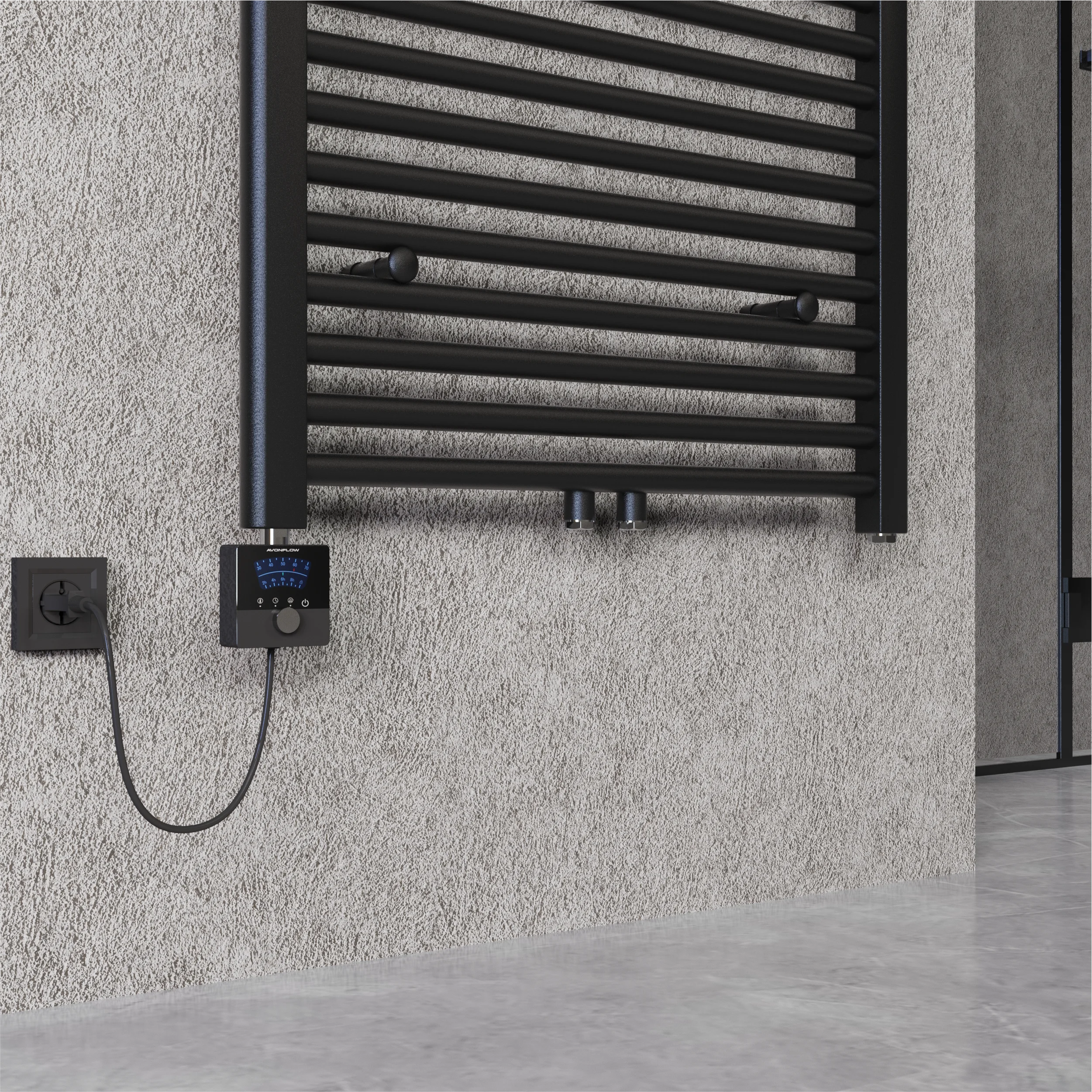 Elektrische Badheizkörper inkl. Heizstab Handtuchheizkörper ANDORRA