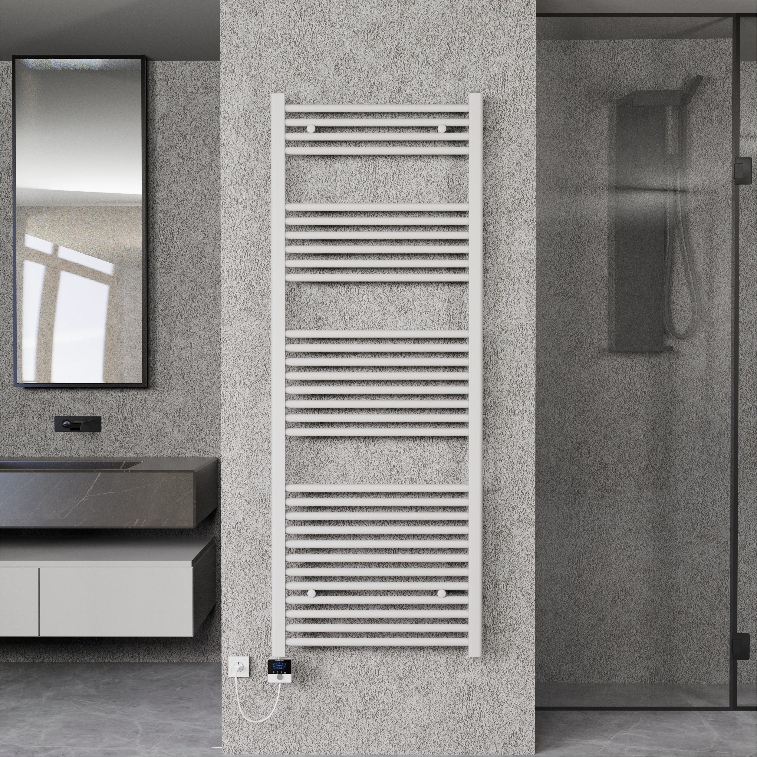 Elektrische Badheizkörper inkl. Heizstab Handtuchheizkörper ANDORRA
