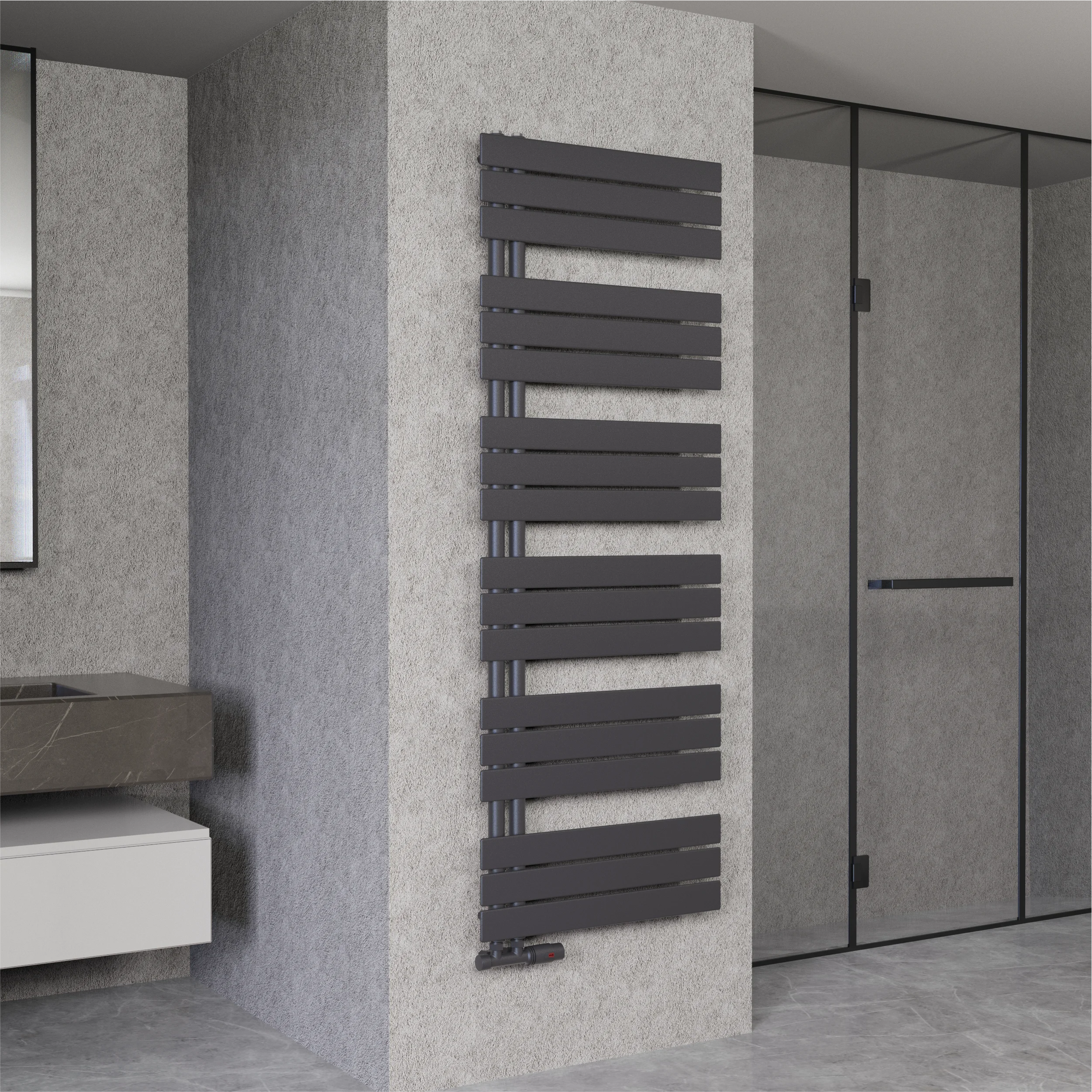 Badheizkörper Paneelheizkörper Handtuchheizkörper - DRESDEN - seitlich offen