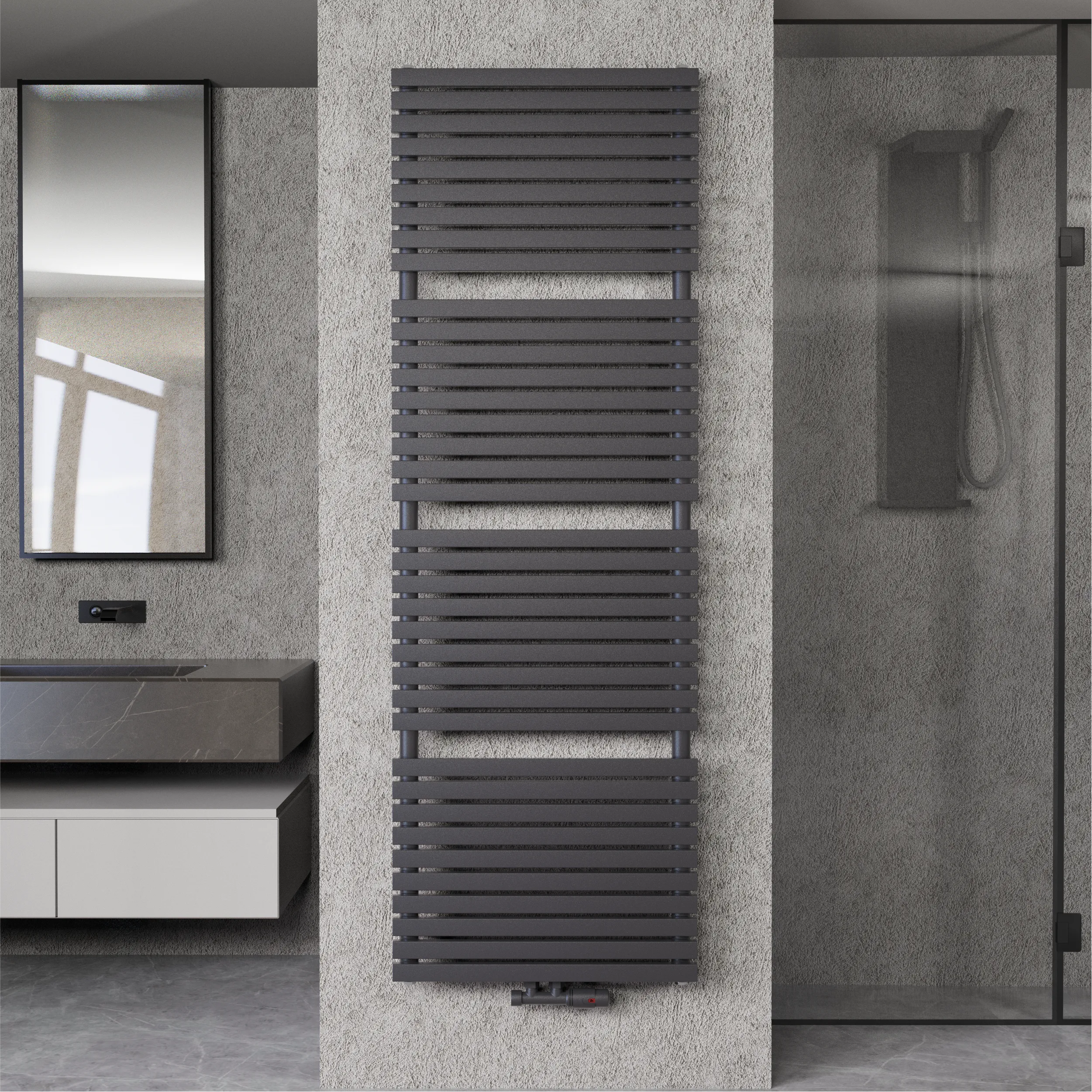 Badheizkörper Design Paneelheizkörper 1350 Watt - MAILAND-BAD