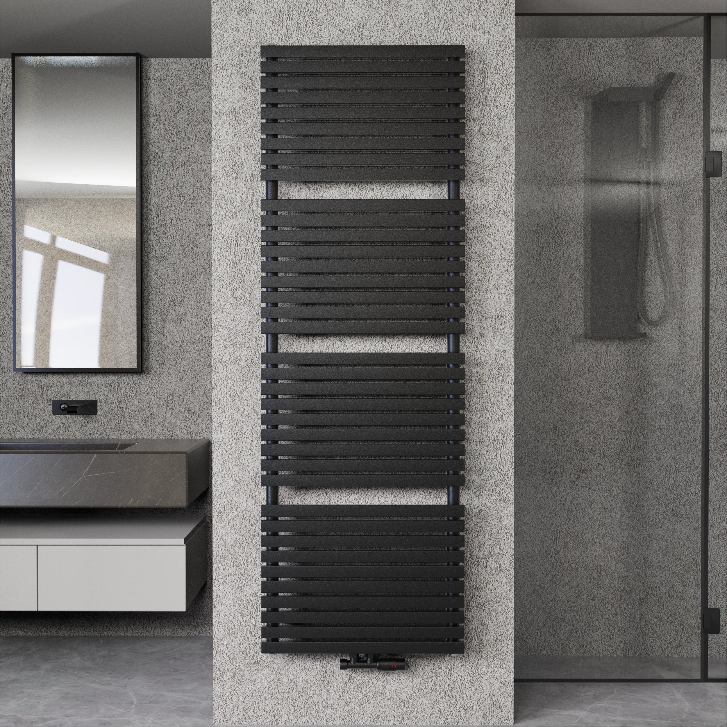 Badheizkörper Design Paneelheizkörper 1350 Watt - MAILAND-BAD