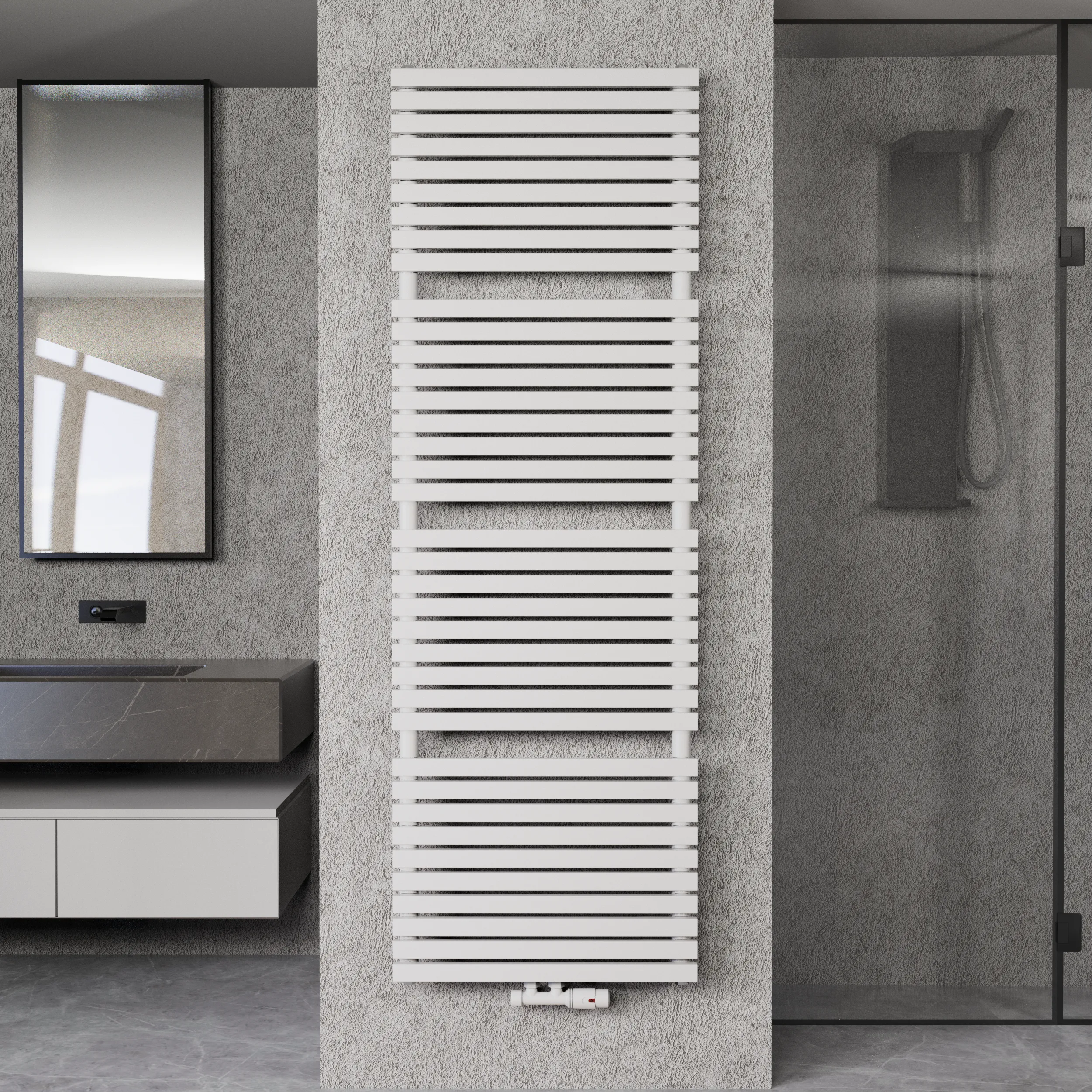 Badheizkörper Design Paneelheizkörper 1350 Watt - MAILAND-BAD