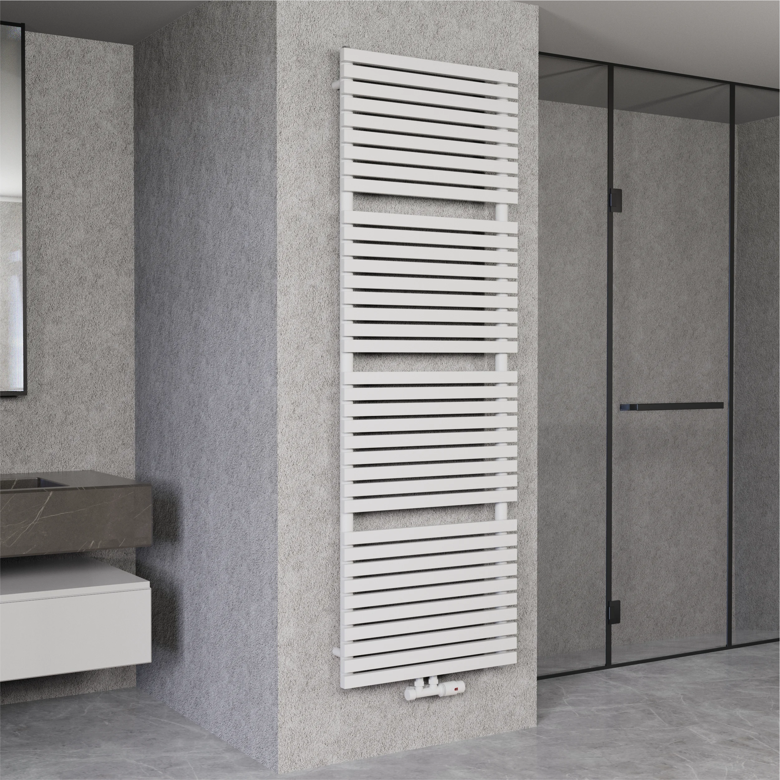 Badheizkörper Design Paneelheizkörper 1350 Watt - MAILAND-BAD