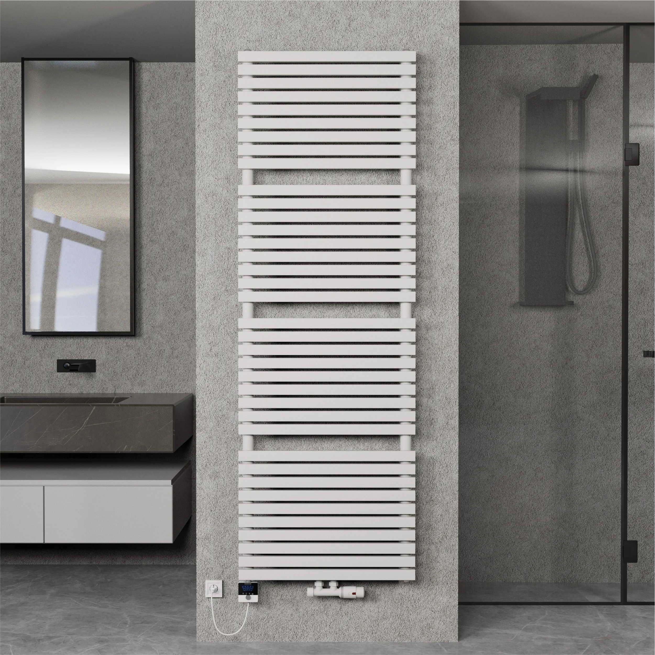 Badheizkörper Design Paneelheizkörper 1350 Watt - MAILAND-BAD