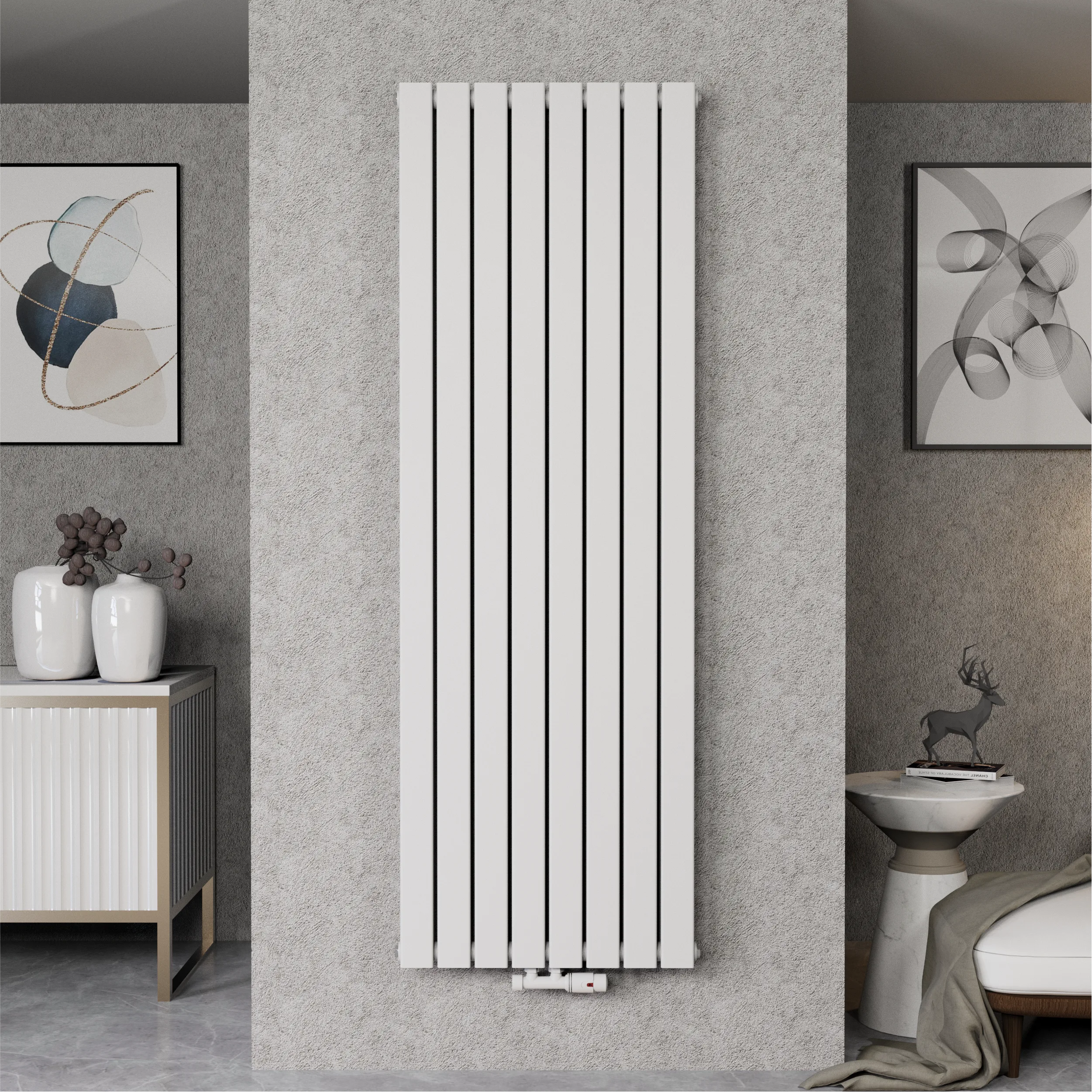 Paneelheizkörper Design Flachheizkörper Wohnraumheizkörper 2-Lagig Vertikal - PALERMO
