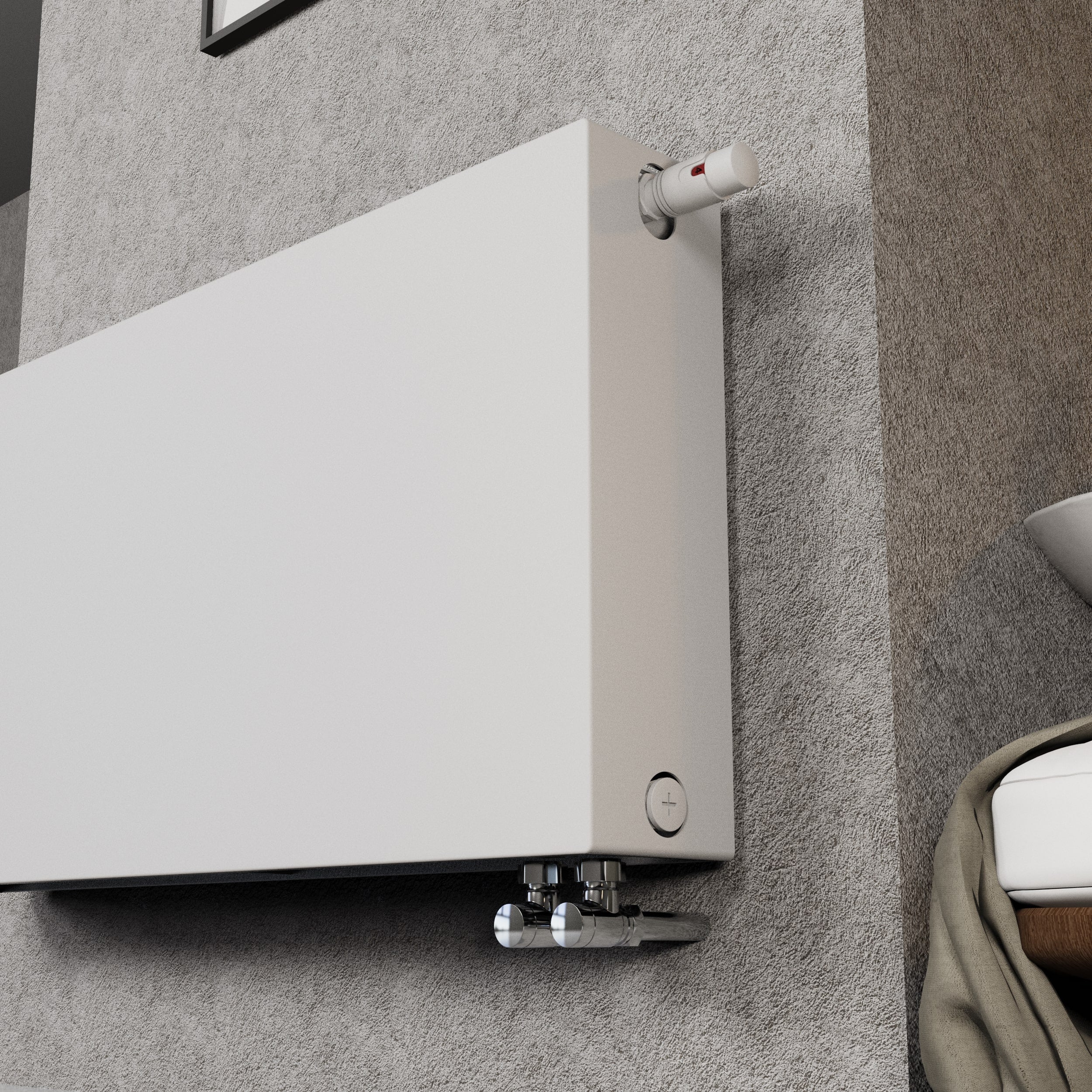 Typ22 Planheizkörper Flachheizkörper Austauschheizkörper bis 2500 Watt - NEAPEL