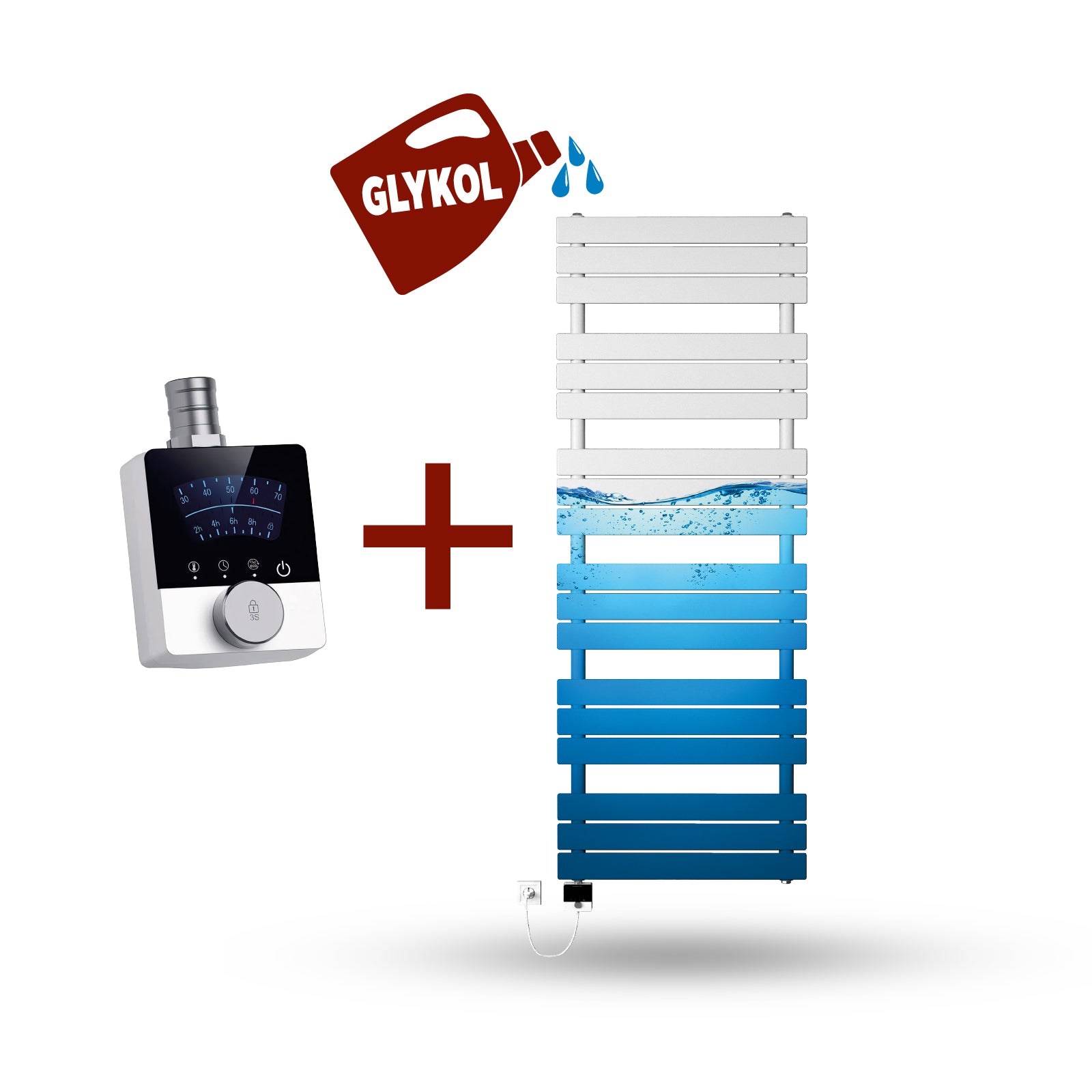 Dienstleistungsbefüllung und Elektroheizstabvormontage (ohne Heizstab – separat auswählbar)